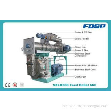 Stainless Steel Pellet Mill Machine , Ring Die Pellet Feed